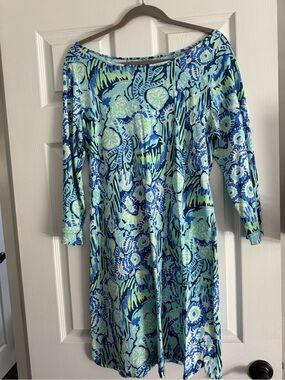 Lilly Pulitzer Blue & Mint Floral Tee